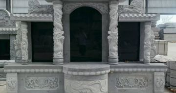 七台河 芝麻灰高档墓碑，土墓，可定制