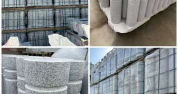 七台河 芝麻白花岗岩挡车柱、隔离柱多少钱