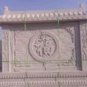 七台河 芝麻白花岗岩屏风，照壁，影壁