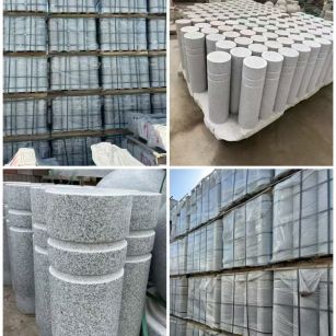 七台河 芝麻白花岗岩挡车柱、隔离柱多少钱