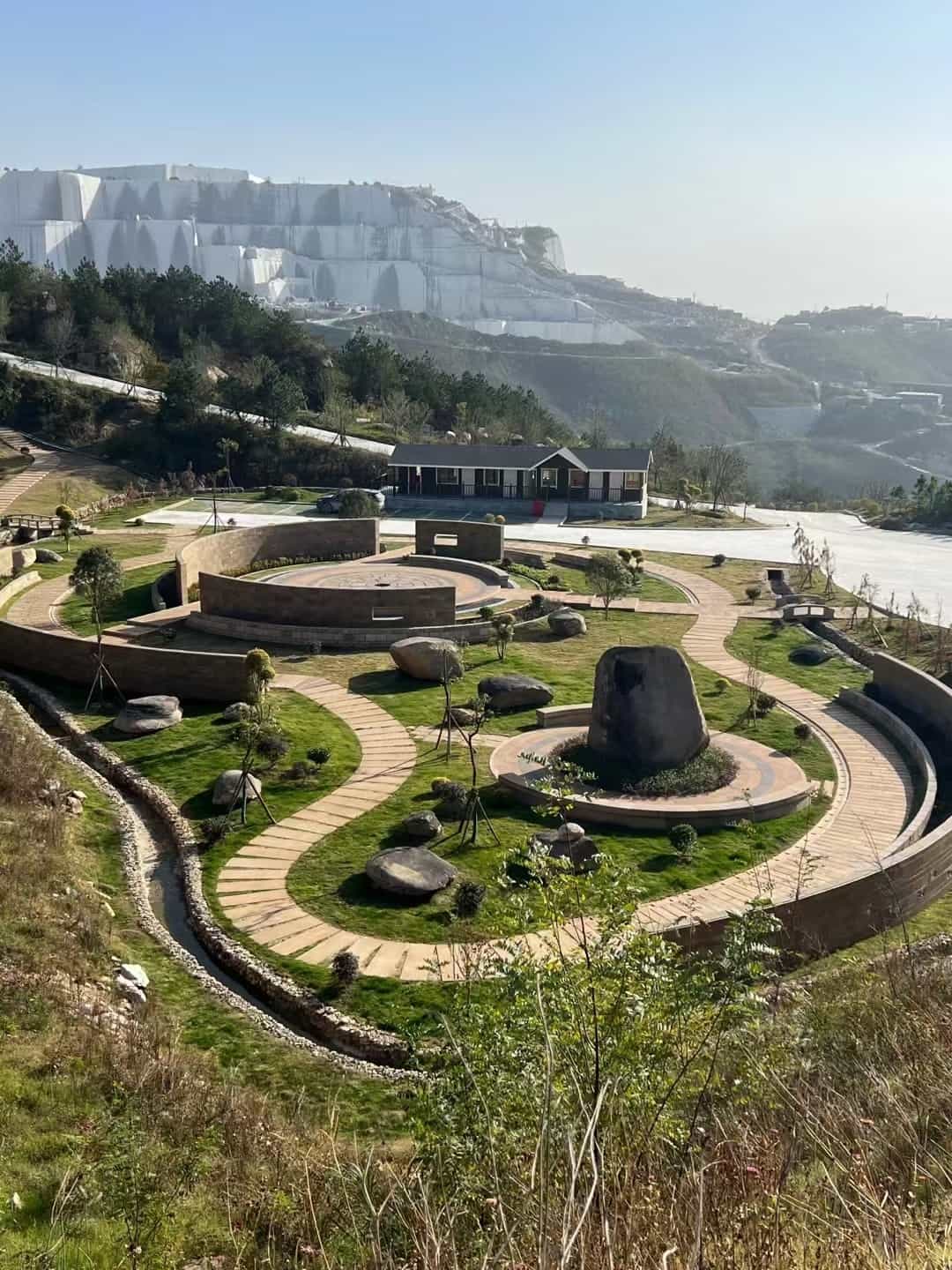七台河仿古石铺装整体效果