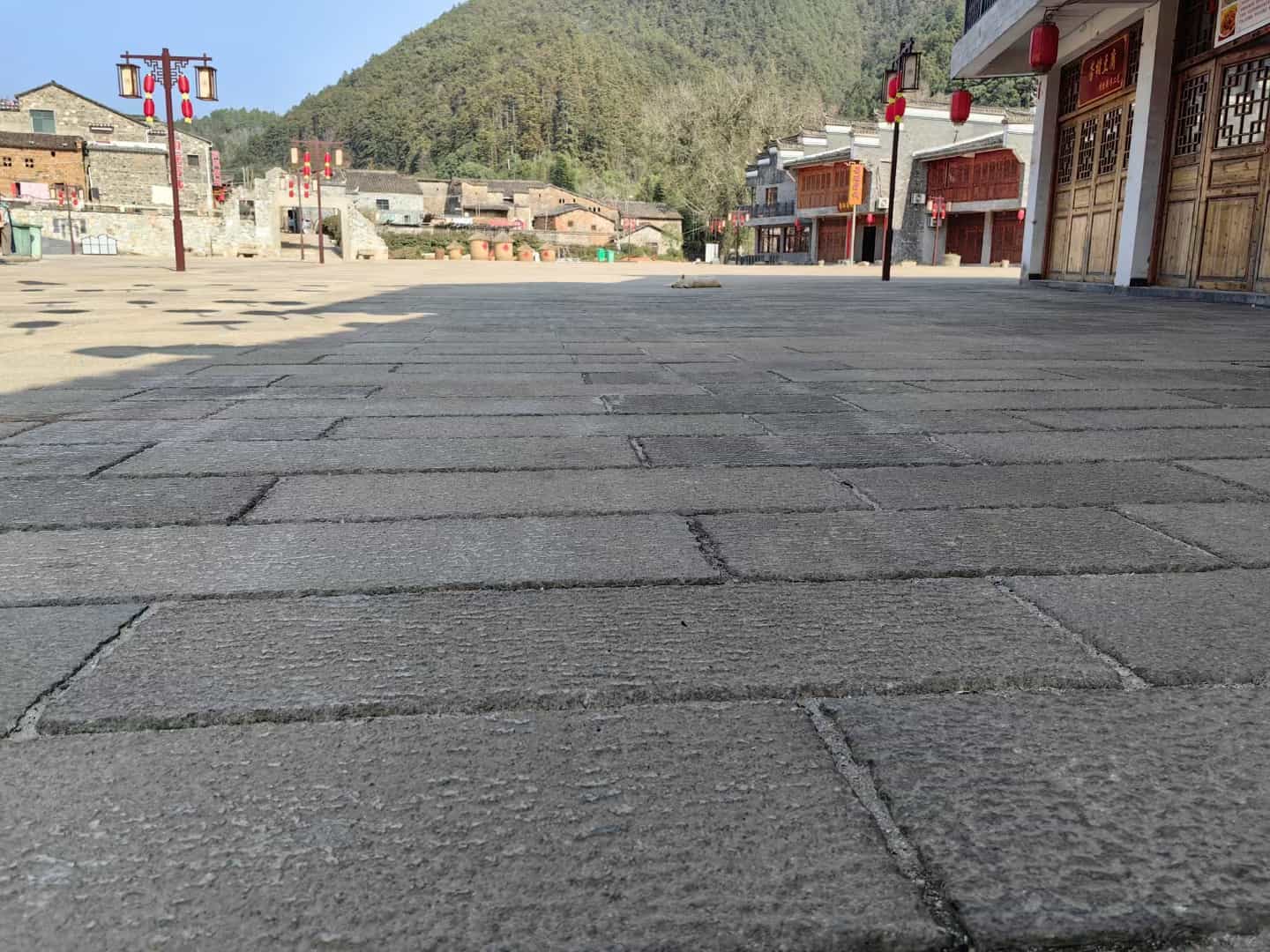 七台河仿古石铺装效果