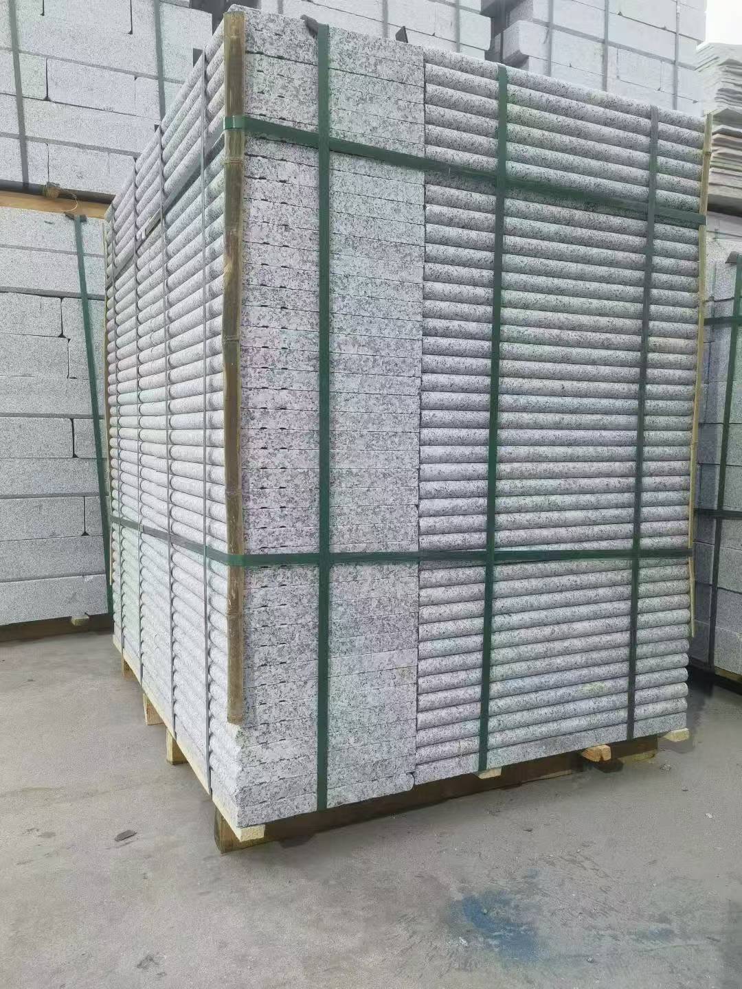 七台河 芙蓉白3公分厚磨圆边、拉槽，楼梯踏步